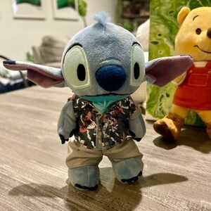 Disney nuiMOs Blue and Purple Stitch Stuffed Animal with detachable Outfit